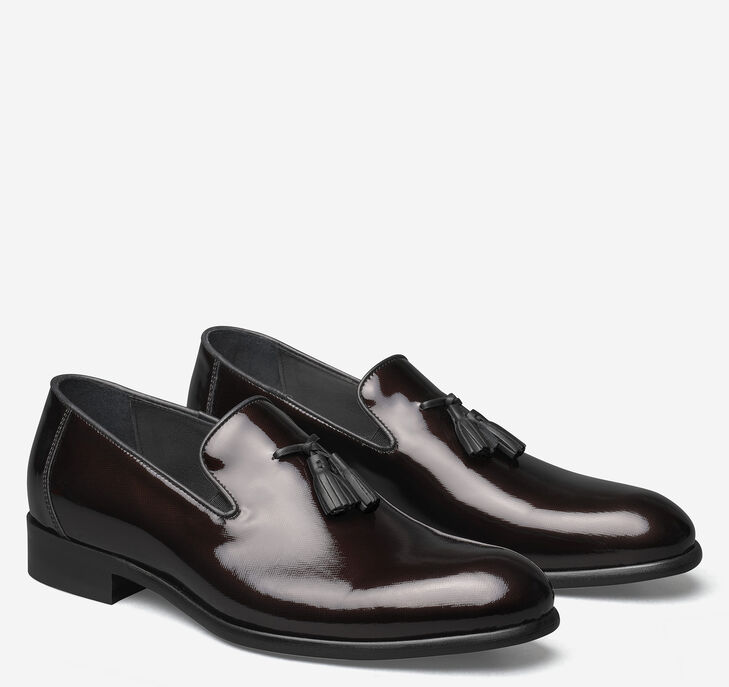 Johnston & Murphy Highland Tassel Loafers Herr - Vinröda Finskor [TN4981037]